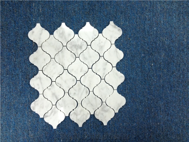 S60 - 61 Bianco Carrara Marble Mosaic
