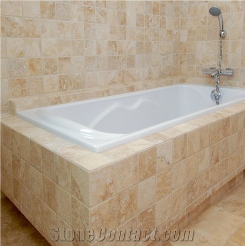 Classic Travertinee for Bathroom Flooring Tiles, Walling Tiles,Beige Travertine Decorating Tiles