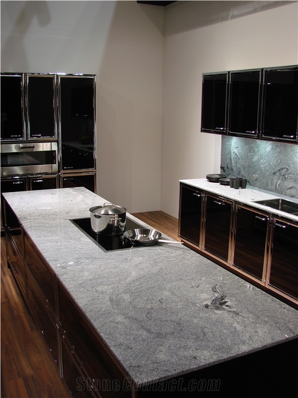Kuppam Grey Granite Kitchen Countertop