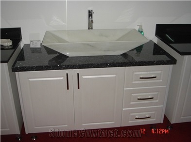 Natural Stone Bathroom Wash Sinks, Kitchen Vessel Rectangle Basins,Guangxi White Marble Irregular Sink, Polished Surface Wash Bowls Basins