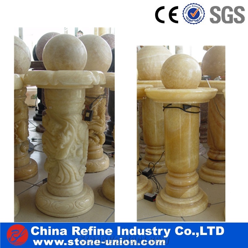 Red Marble Polished Ball Rolling , Garden Red Fountain Exporter , Red Granite Ball Fountain Water Rolling Sphere Fountains