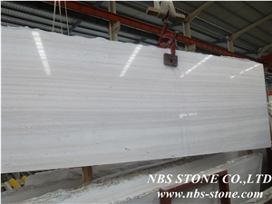 Rainbow Wood Vein Slabs & Tiles, China White Marble Slab