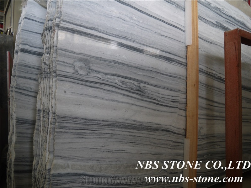 Water Ink Wood Marble Tiles & Slabs, China Grey Marble Tiles & Slabs