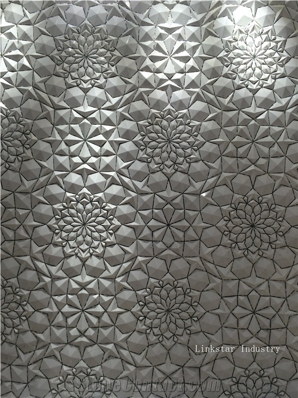 3d Decorative Stone Wall Reliefs Tile Design