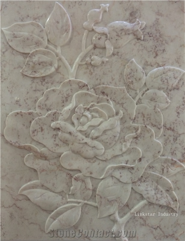 Decorative Natural 3d Marble Wall Reliefs Tile