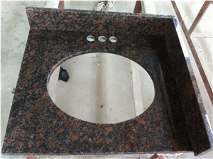 Baltic Brown Granite Bathroom Countertops,Coffe Diamond Granite Bath Tops,Finland Brown Granite Vanity Tops
