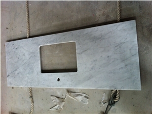 Bianco Carrara Venato C Marble Vanity Top,Carrara White Marble Countertop,Bianco Carrara Marble Bathroom Tops