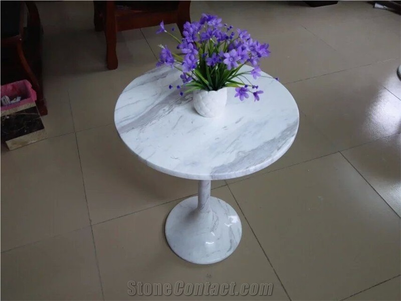 Statuary White Marble Home Table,Carrara Statuario Marble Round Table,Bianco Carrara Statuario Marble Coffee Tables Furniture,Italy White Marble Round Table