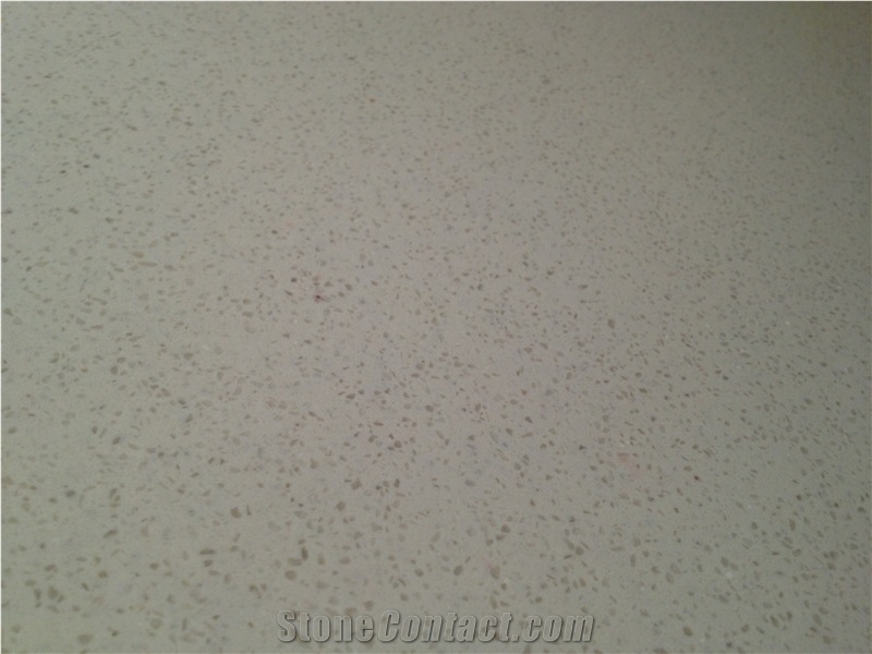 Beige Artificial Quartz Stone, Beige Color Artificial Stone Polished Big Slabs/Tiles, Beige, White Caesarstone with Crystal