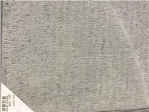 China Grey Basalt Andesite Stone Chiseled Surface Floor Wall Tiles, Rough Surface Natural Lava Stone Exterior Use Factory Owner