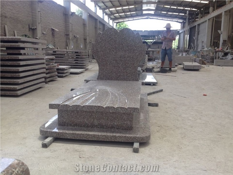 G664 Granite Polished Tombstone on Stock for Sale, Dalei Stone Company
