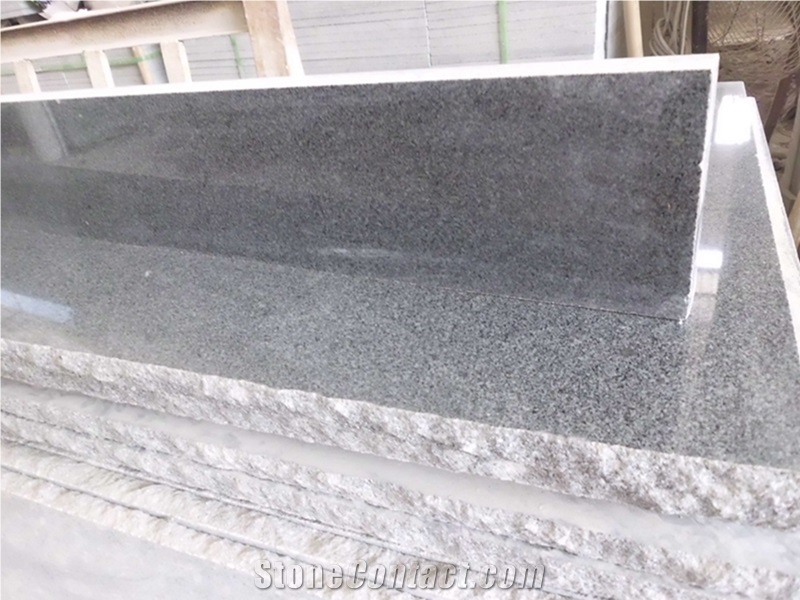 Polished Surface China Dark Grey Granite G654 Strips Slabs