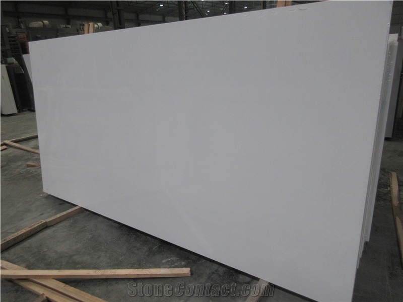 Artificial Stone Slabs & Tiles, Pure White Artificial Stone Slabs