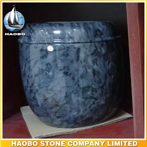 Black Grain Marble Urn Wholesale