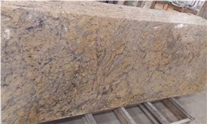 Golden Crystal Granite Slabs & Tiles, Brazil Yellow Granite