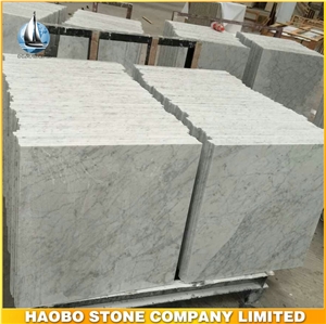Italian White Marble Bianco Carrara Marble Tiles