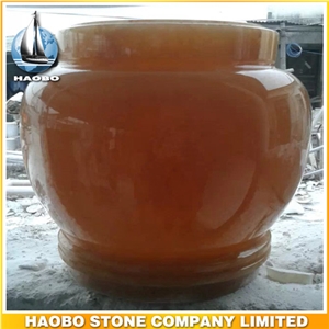 Marble Cremation Urn Wholesale Funeral Products, Yellow Marble Cremation Urns