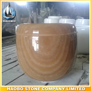 Marble Cremation Urn Wholesale Funeral Products, Yellow Marble Cremation Urns