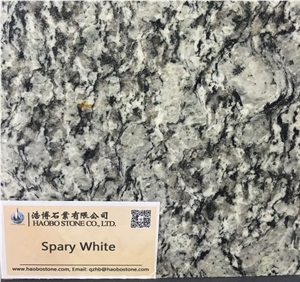 Spray White Granite Polished Slabs & Tiles, China Grey Granite