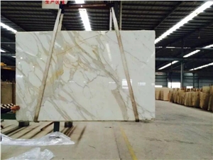 Calacatta Gold Marble Polished Slabs & Tiles, Italy White Marble