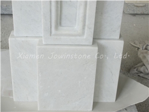 Polished China White Marble Fireplace Mantel/Hearth/Design/Surround, White Marble Fireplace, European Style.