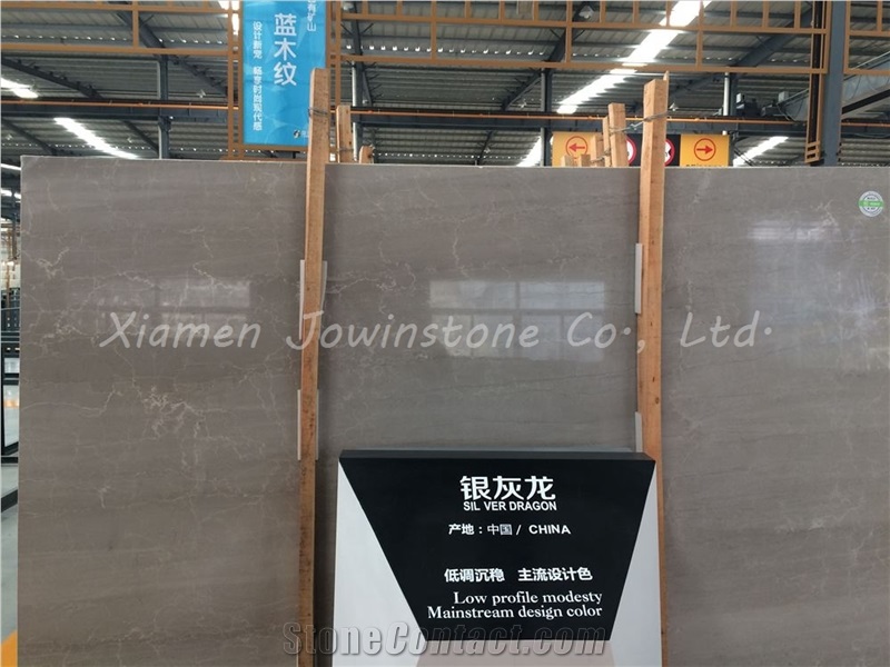 Polished Silver Dragon, China Grey Marble for Wall, Flooring, Etc