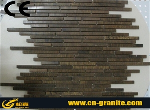 Afford Background Walling Metal Linear Mosaic,Price for Mosaic Tiles