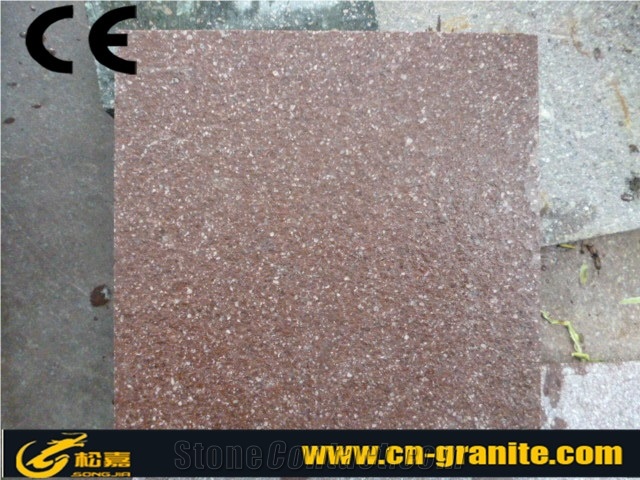 China Granite Flamed G666,G666 Red Porphyry Slab,Red Porphyry Cube