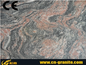 China Multicolor Red Granite Tiles & Slabs, Granite Covering Tiles & Slabs Polished