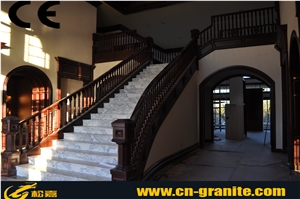 China White Marble Step & Stair for Sale, Indoor Stairs