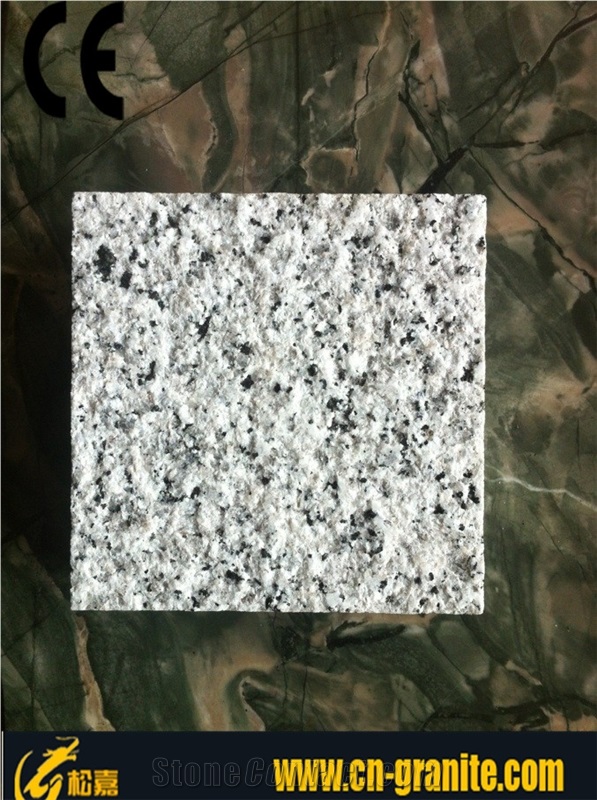 G640 China White Granite Tiles & Slabs,Bush Hammered Grey Granite Stone