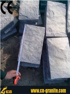 G654 Granite Dark Grey Natural Spilt Paving Stone, G654 Granite Cube Stone & Pavers