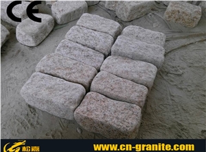 G682 Granite Tumble Stone, Natural Yellow Granite Cube Stone & Pavers, G682 Cube Stone
