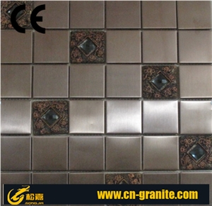 Mixed Color Glossy Metal Mosaic for Wall Tile,Mosaic Glass