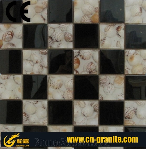 Mixed Color Glossy Metal Mosaic for Wall Tile,Polished Mosaic