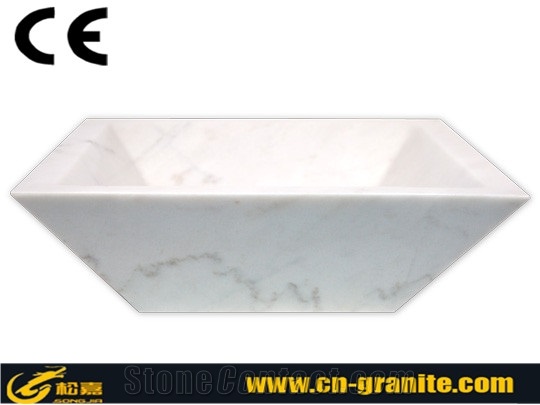 Natural Marble Sink for Sale, White Marble Bathroom & Kitchen Basins
