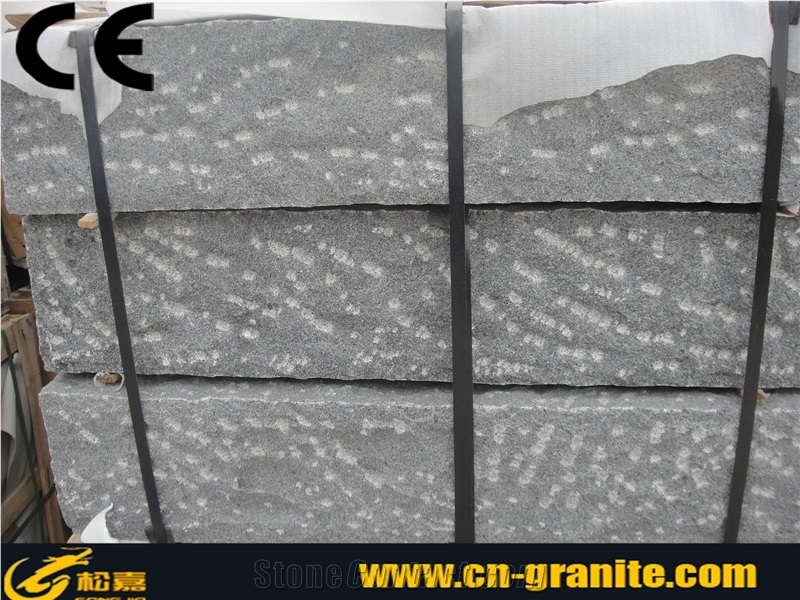 Picked G654 Granite Kerbstones, G654 Grey Granite Road Stone