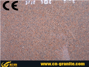 Tianshan Red,China Granite Slab & Tile,Machine Cut,Polished Surface