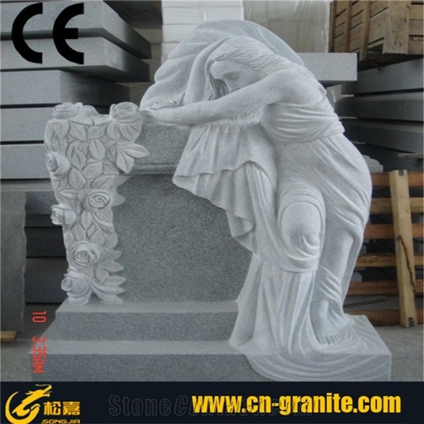 Weeping Angel Monument,Granite Angel Gravestone,Angel Headstone Designs ...