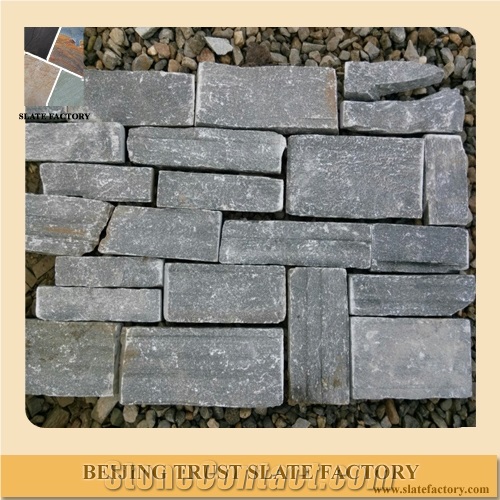 Silver Gray Classic Stacked Stone Siding,Stack Ledged Stone,Stacked Culture Stone Facade,Stack Stone Veneer,Stacked Stone Panels, Stacked Wall Cladding