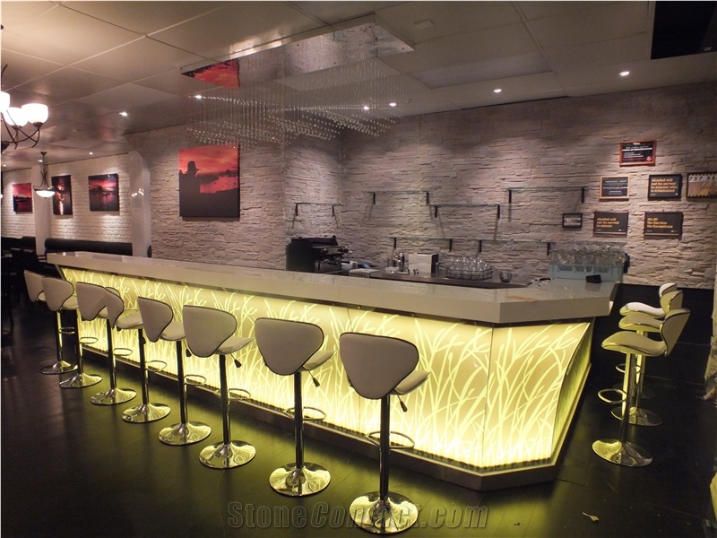 Solid Surface Night Club Bar Countertop