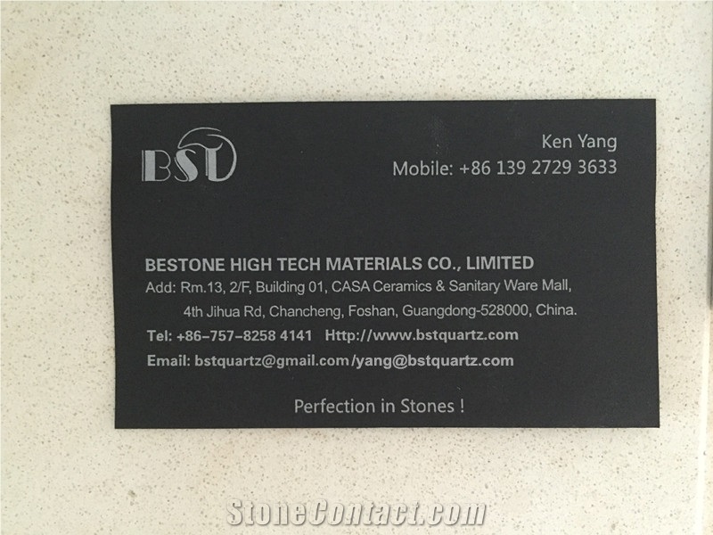 China Man-Made Quartz Stone with Iso/Nsf Certificate an Ideal Material for Kitchen, Bathroom Building & Flooring, Mainly for Countertop Easy-To-Clean Resistant to Stains, Heat and Scratches