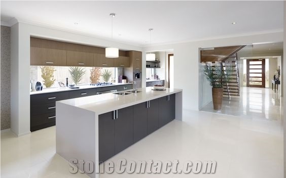 Stain and Scratch Resistant Corian Stone Polished Surfaces Custom Countertops Bench Kitchen Top 2/3cm Thick Available with Various Edge Profiles