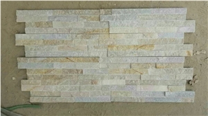 Beige Slate Cultured Stone For Wall Cladding, Stacked Stone Veneer, Thin Stone Veneer, Ledge Stone