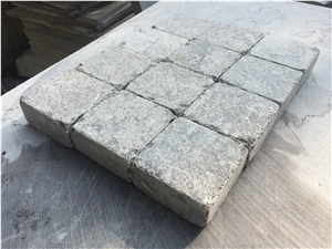 China Bluestone Cubestone,China Blue Stone Cobble Stone/Paving Slabs/Pavers for Exterior Use