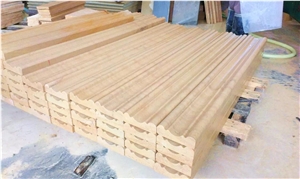 Sichuan Yellow Sandstone Molding & Borde, Wooden Veins Cheap Skirtings, Border Moldings