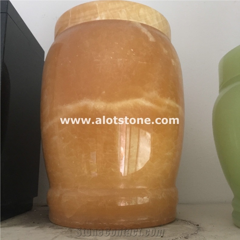 Yellow Onyx Urns for Ashes