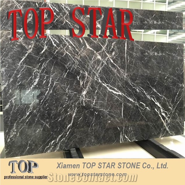 Italy Black and White Marble Slabs