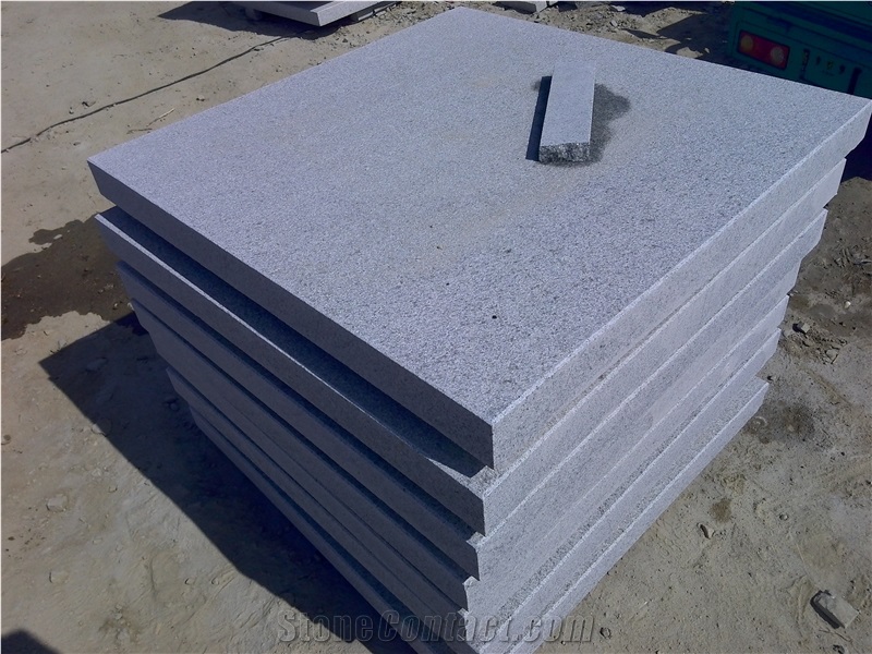 G303 White and Grey Granite Tiles & Slabs, Floor Covering