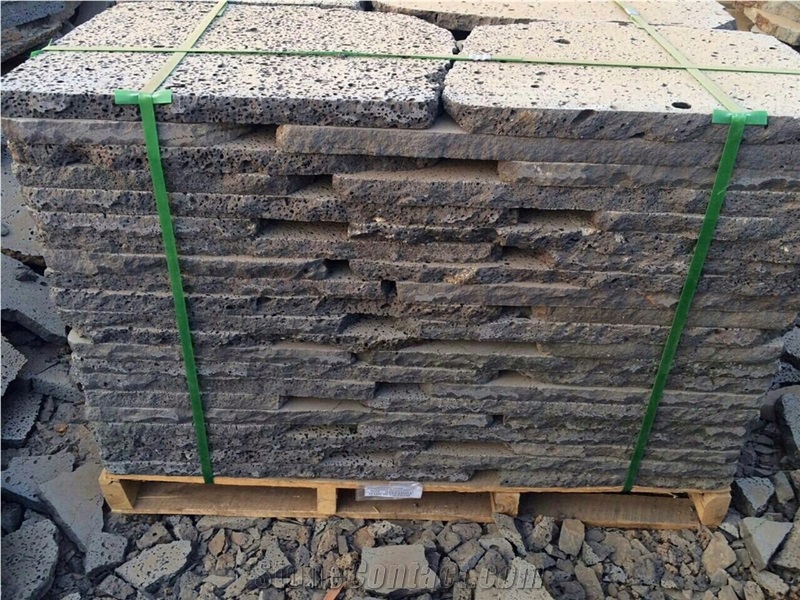Basalt Landscaping Stones, Lava Garden Step Stone, Grey Basalt Cube Stone & Pavers
